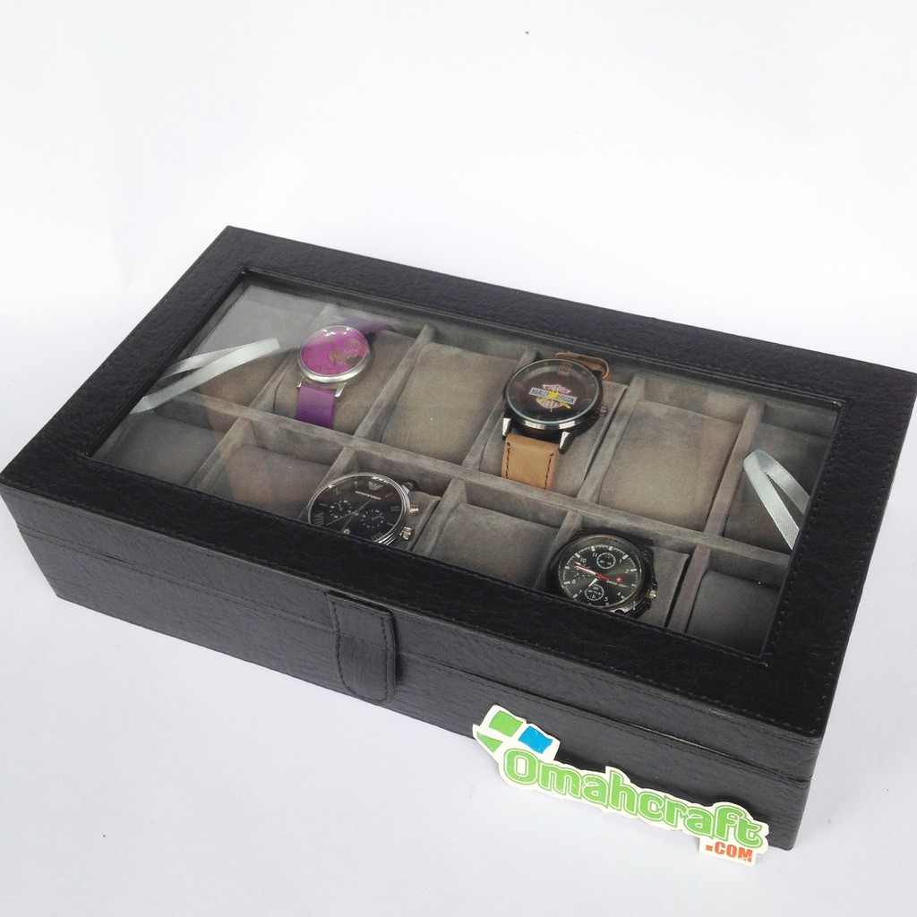 LARGE SIZE - Kotak Jam JUMBO isi 12 Full Color  / Box Jam Tangan / Tempat Jam JUMBO