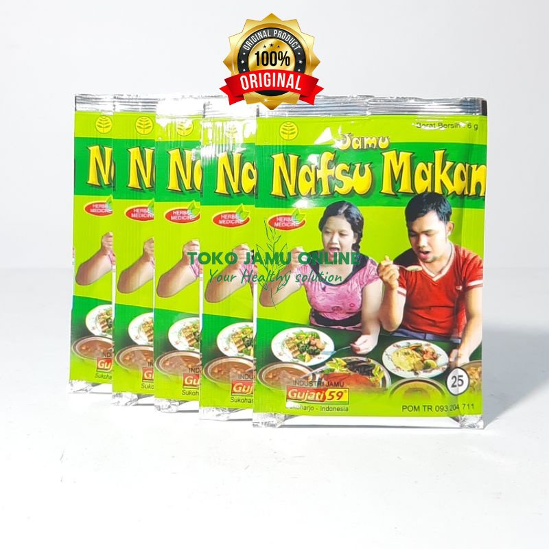 

Jamu Nafsu Makan Gujati - Membantu Menambahkan Nafsu Makan (Isi 10 Sachet)