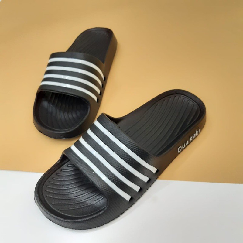 Sanlie Sandal Selop Karet Garis Pria Anti Slip 5261