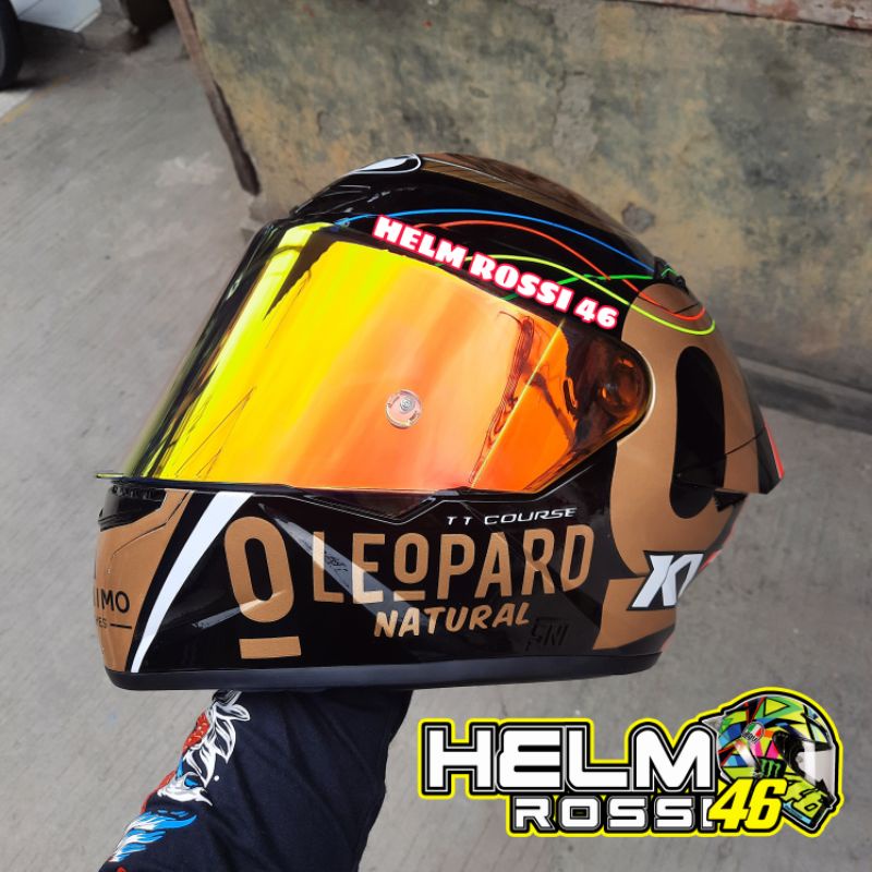 Kaca Visor Helm KYT TT COURSE Iridium Blue Red Silver Gold Darksmoke Smoke Hitam Bening