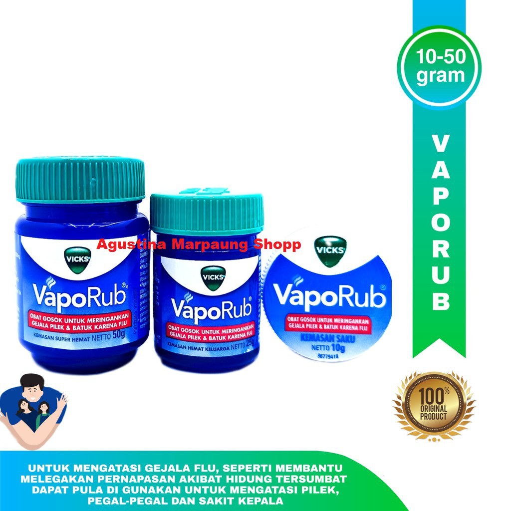 Vicks Vaporub 10gr/25gr/50gr Original