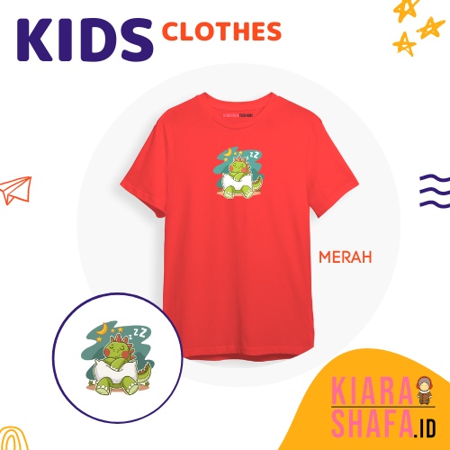 Kiarashafa - Baju Anak / Kaos Anak Sleepy Dino