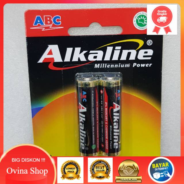 TERLARIS Baterai ABC Alkaline AA Original . Baterai ABC alkaline A2 Original