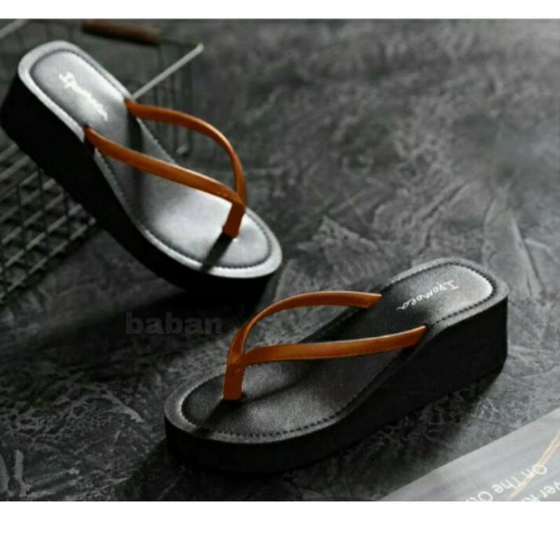 SANDAL JEPIT WEDGESS WANITA IPOMOEA TALI ( SM 04 )