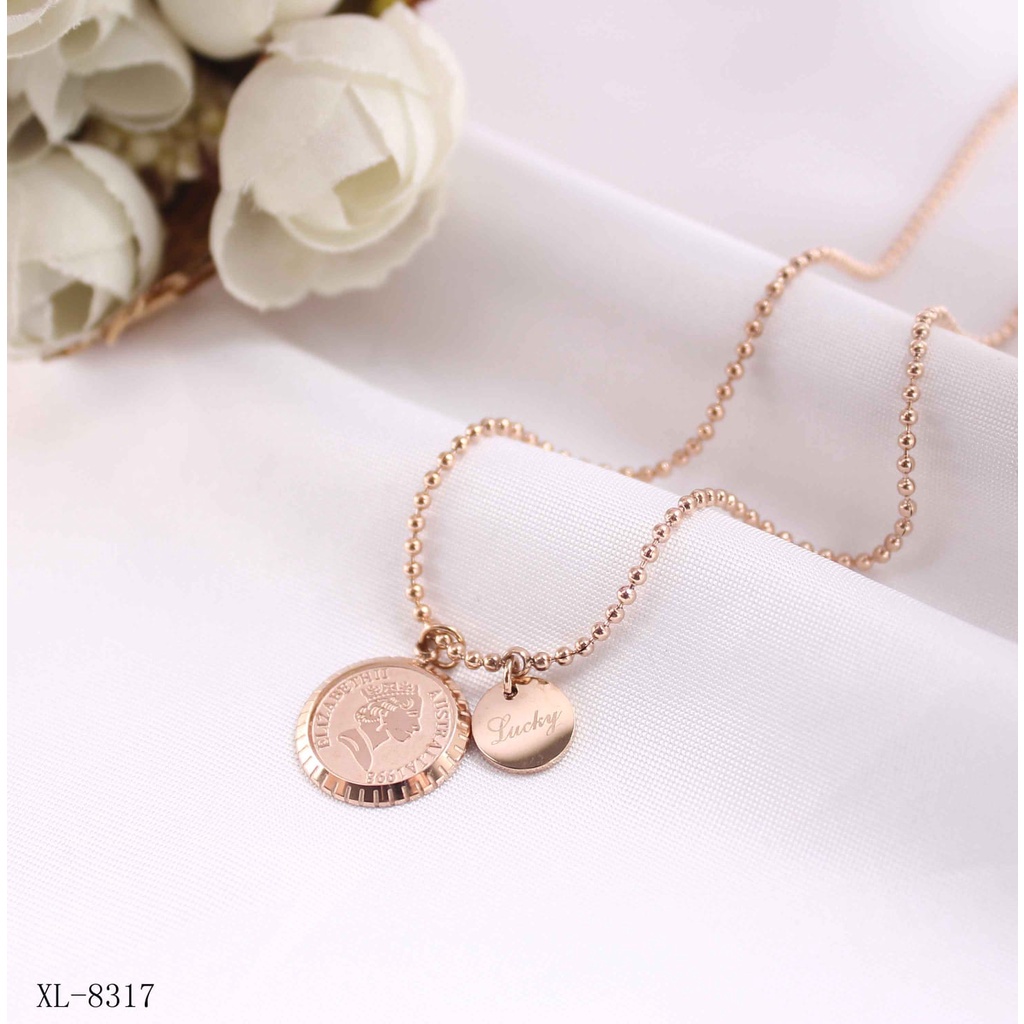 Kalung titanium perhiasan fashion 8317,8382