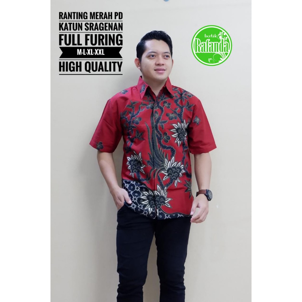 RANTING MERAH RAFANDA BATIKSOLOAMANAH KEMEJA BATIK SOLO PRIA LENGAN PENDEK LAPIS FURING ATASAN BATIK PREMIUM MODERN KATUN HALUS GITARJA GURDO IJO MAHESA KENCONO UNGU PERWIRA RAJASWA WIRYAWAN KANAYA RAJASAKTI ASMARA NGUDI RAHAYU SENOJOYO SM UKAIL KLA BIMA