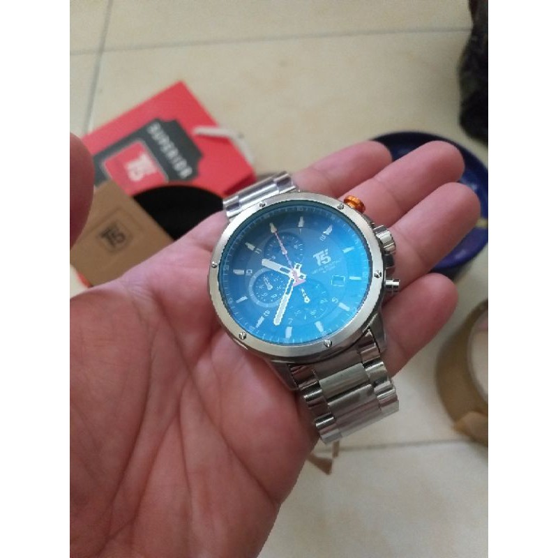 300K Jam Tangan Pria Keren T5 H 3588 H3702 Chronograph Original