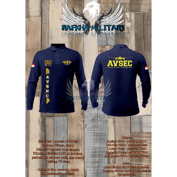 kaos polo avsec/ kaos wangki avsec/ T-Shirt polo avsec