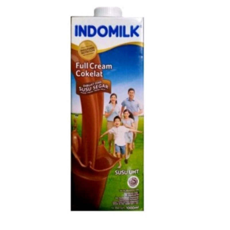

Susu Indomilk full cream/coklat 1000 ml