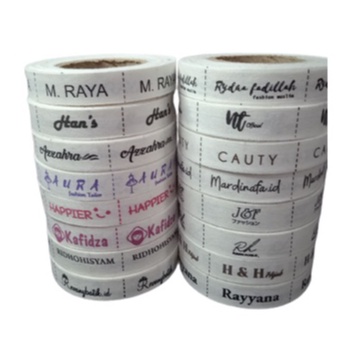 

label baju/label hijab sablon/label katun custom sablon/label sablon free desain/label katun 1,5 cm