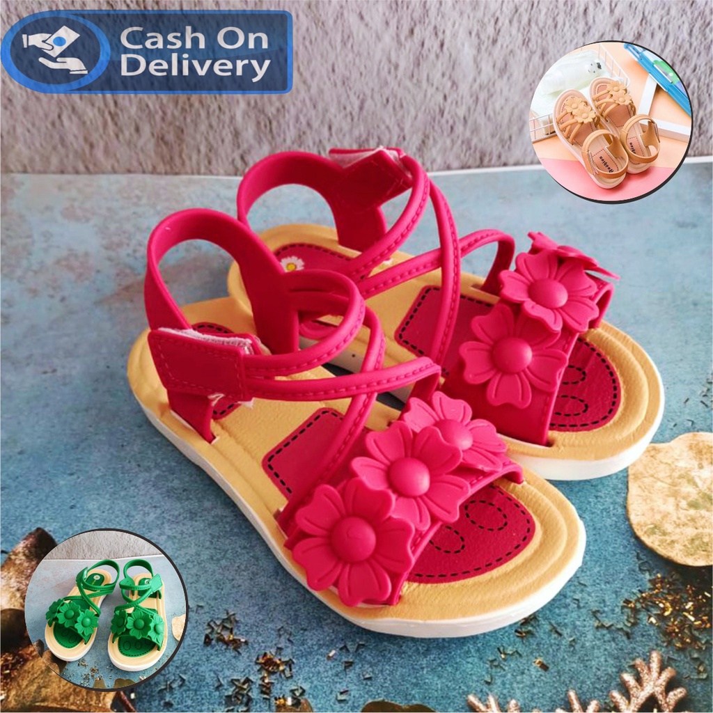 Sandal Sendal Anak Perempuan Bunga Pink Murah