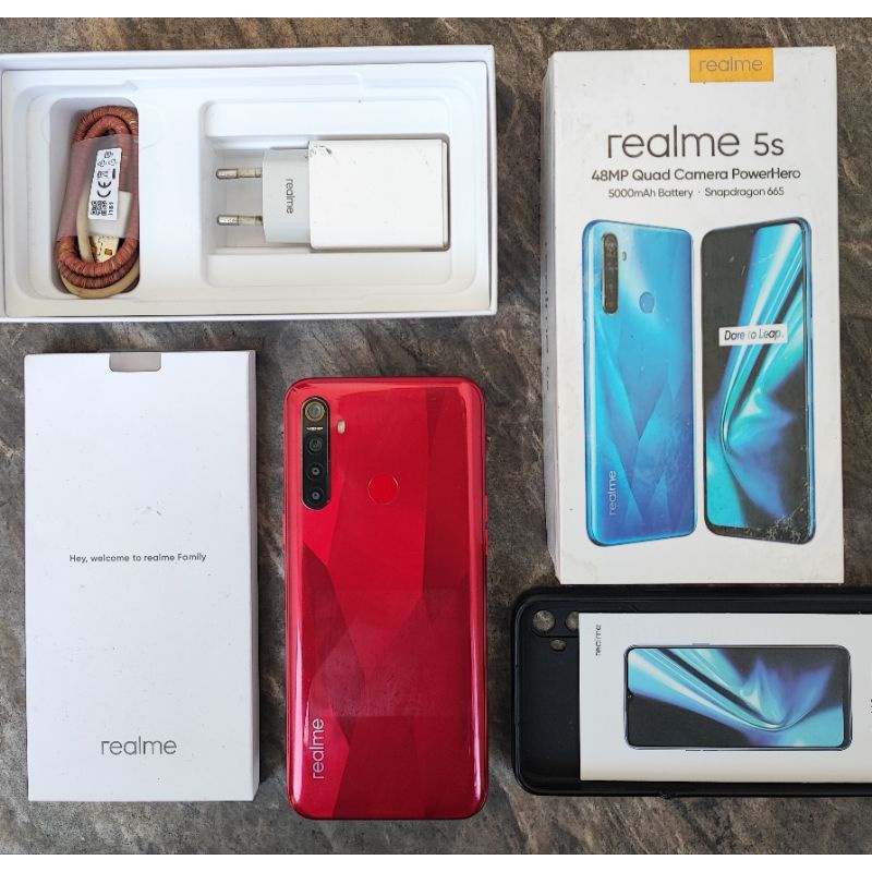 REALME 5S [SECOND] - RAM 4/128 GB || FULLSET ORIGINAL