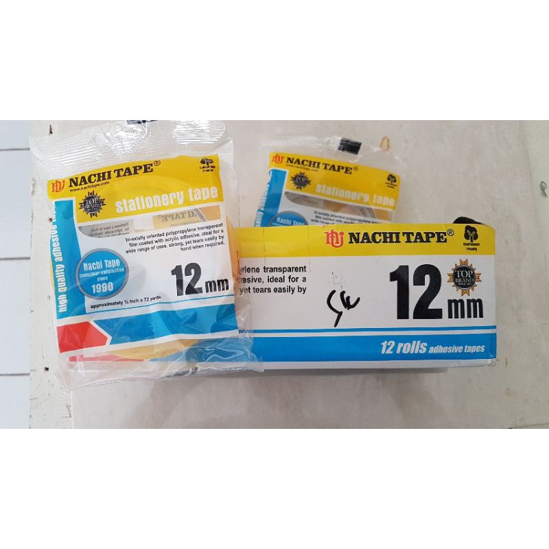 Lakban Nachi Bening 1/2inci & 1inci