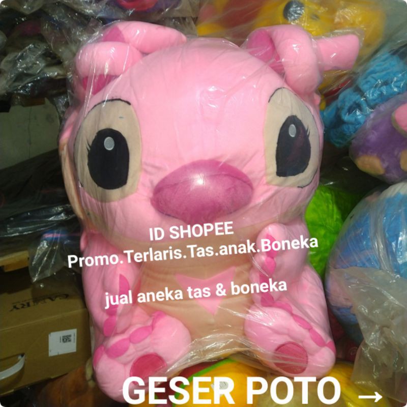 Boneka Stitch Boneka Lilo Stitch Boneka Angel Pink Besar Super Jumbo