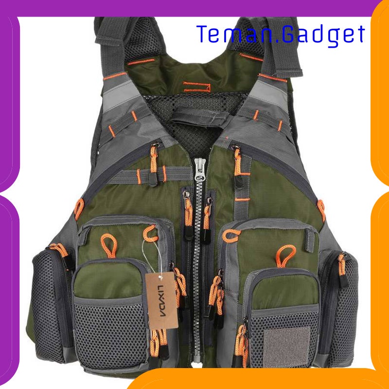 TG-IF267 LIXADA ROMPI PANCING FISHING LIFE JACKET MULTI SLOT - GDS09