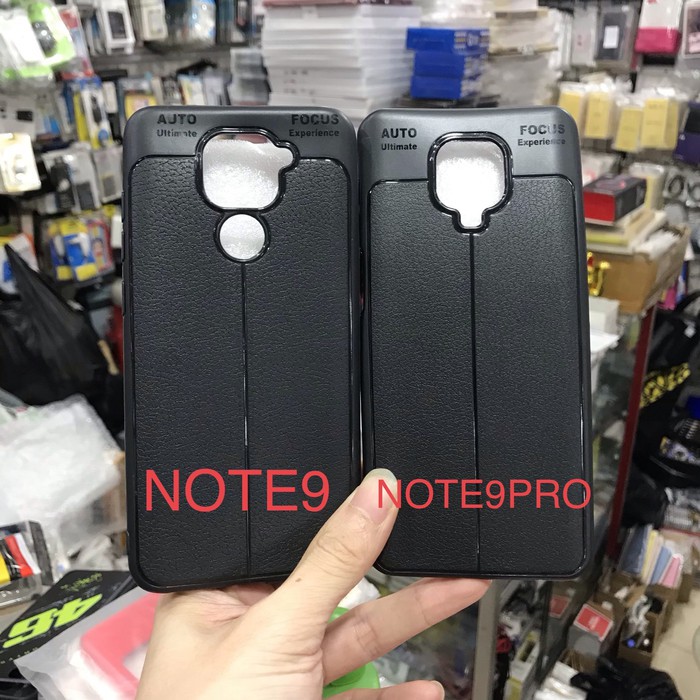 CASE XIAOMI REDMI NOTE 9 PRO - REDMI NOTE 9 LEATHER CASE KULIT JERUK