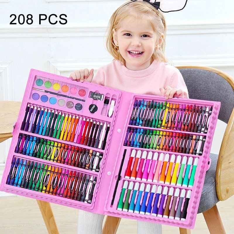 

208PCS Children Art Painting Set Watercolor Pencil