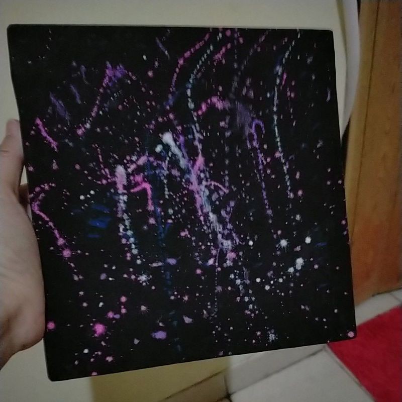 

splatter painting multiple colours,hand made