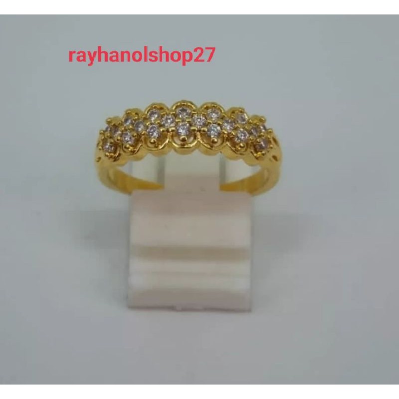 [ BAYAR DITEMPAT ] CINCIN permata lapis emas 24k fhasion wanita