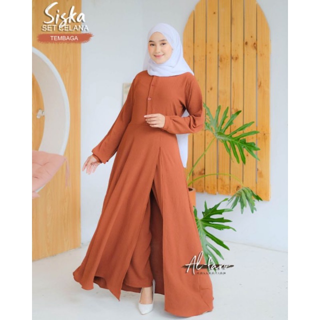 One set/setelan celana Siska cringcle airflow by alfaro