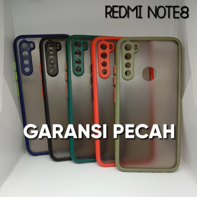 CASE DOVE REDMI NOTE 8 - CASE TRANSPARAN MACARON