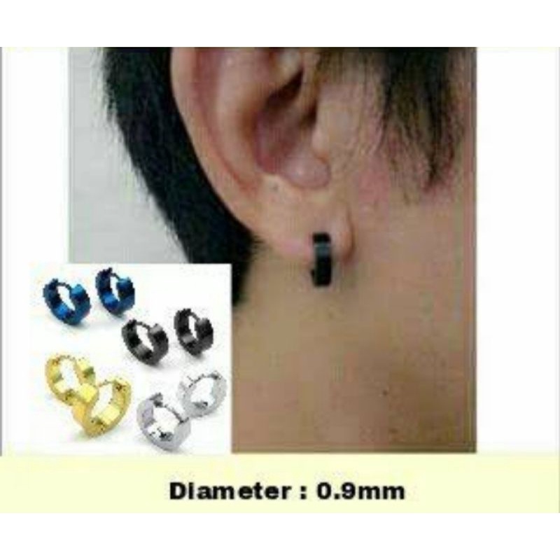 ANTING TINDIK TITANIUM STENLESS TEEL TERBARU PRIA WANITA ANTI KARAT TIDAK LUNTUR