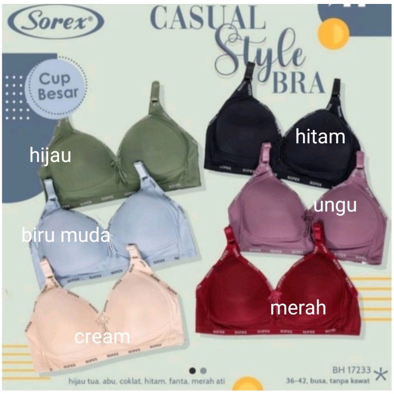 Bh Sorex 17233 Cup Besar casual style bra