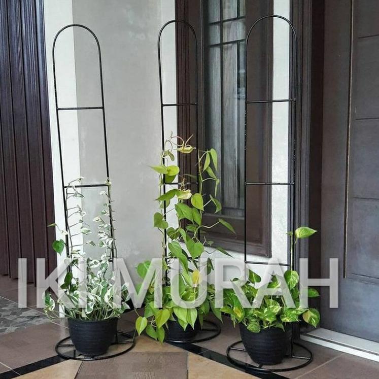 [KODE PDQQR] STANDING RAK BESI RAMBAT/RAK TANAMAN RAMBAT/RAK BUNGA RAMBAT(Restok)