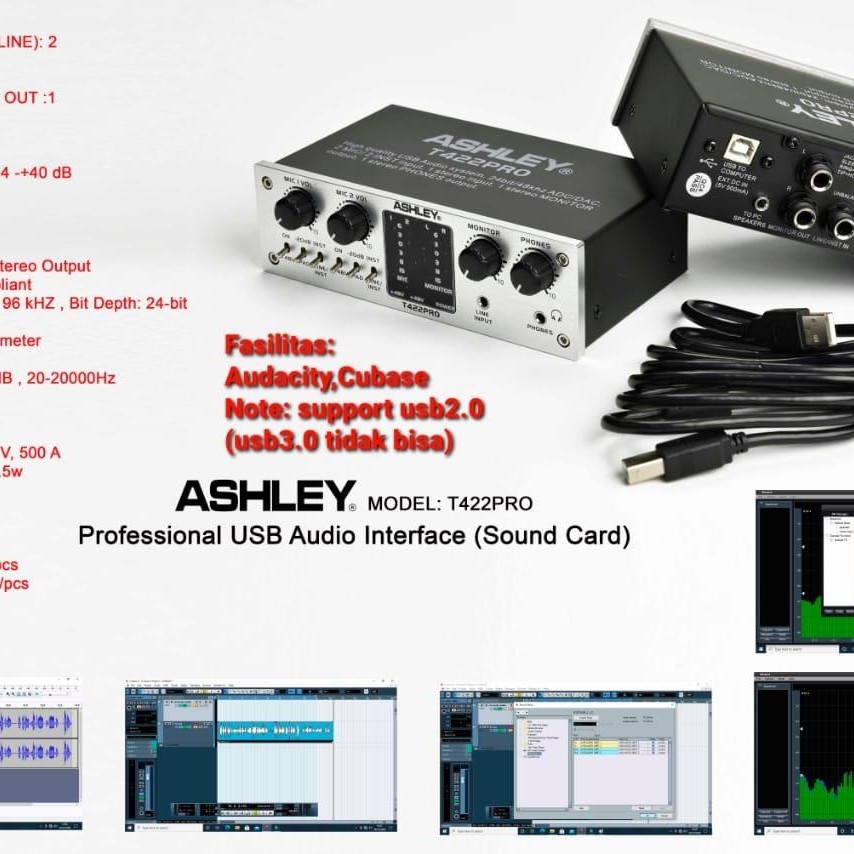 SOUNDCARD ASHLEY T422PRO T422 PRO T 422PRO ORIGINAL ASHLEY