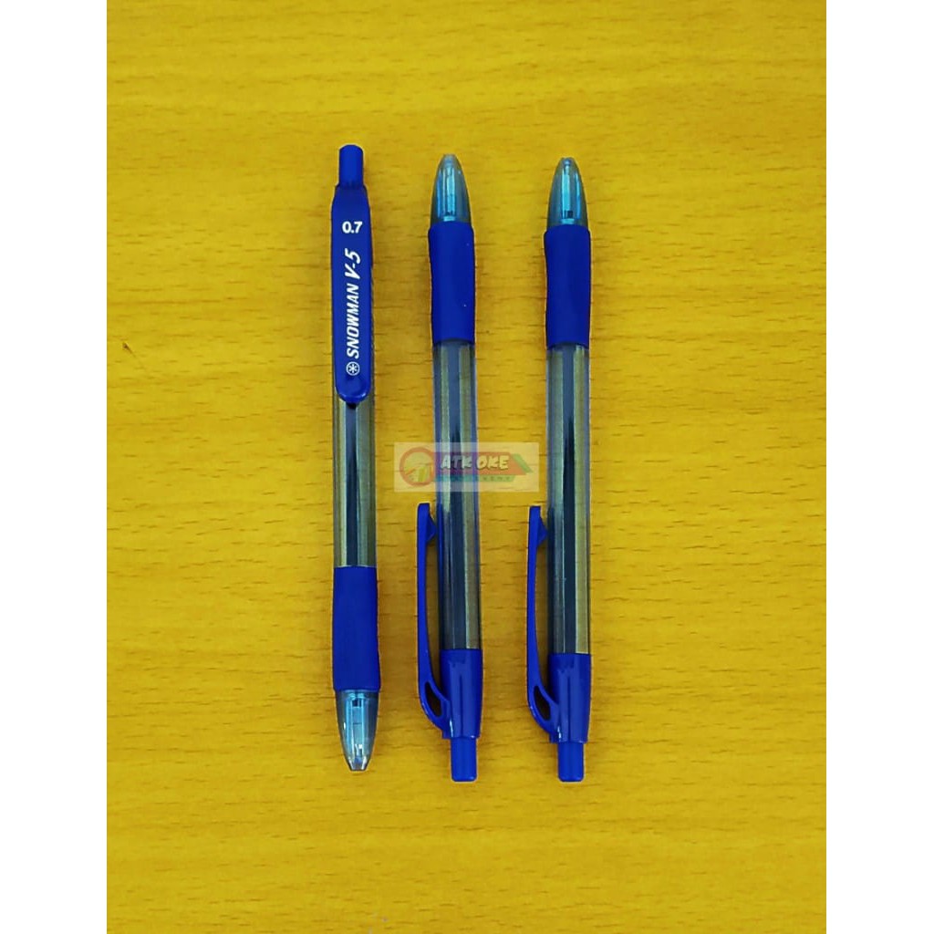 

Snowman Pen V-5 Biru 0.7MM 1Pcs