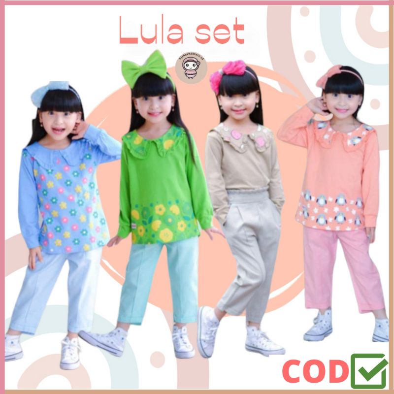 Afsheenastore Setela Anak Perempuan Lula Set By Winner / Ready Size 2T