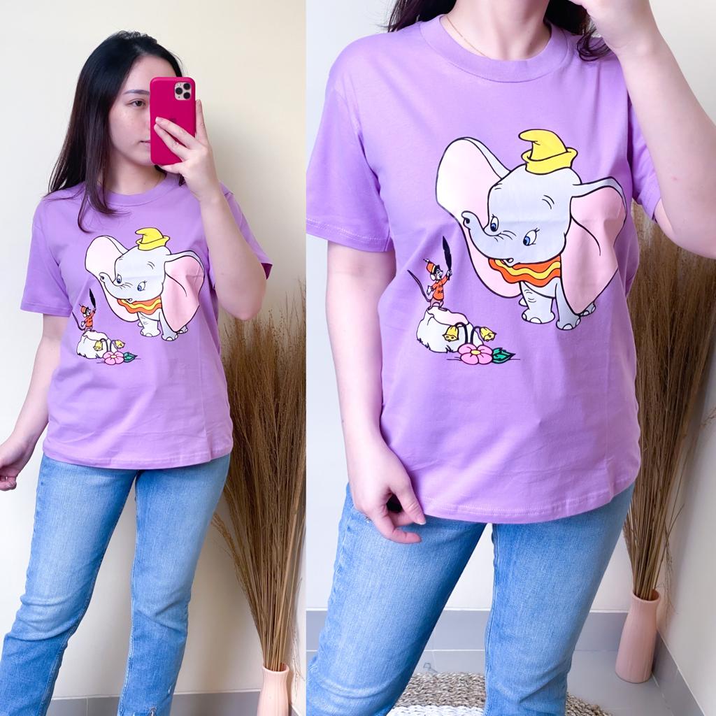 Kaos Oversize Wanita Atasan Wanita Jumbo Bahan Cotton Combed 30s