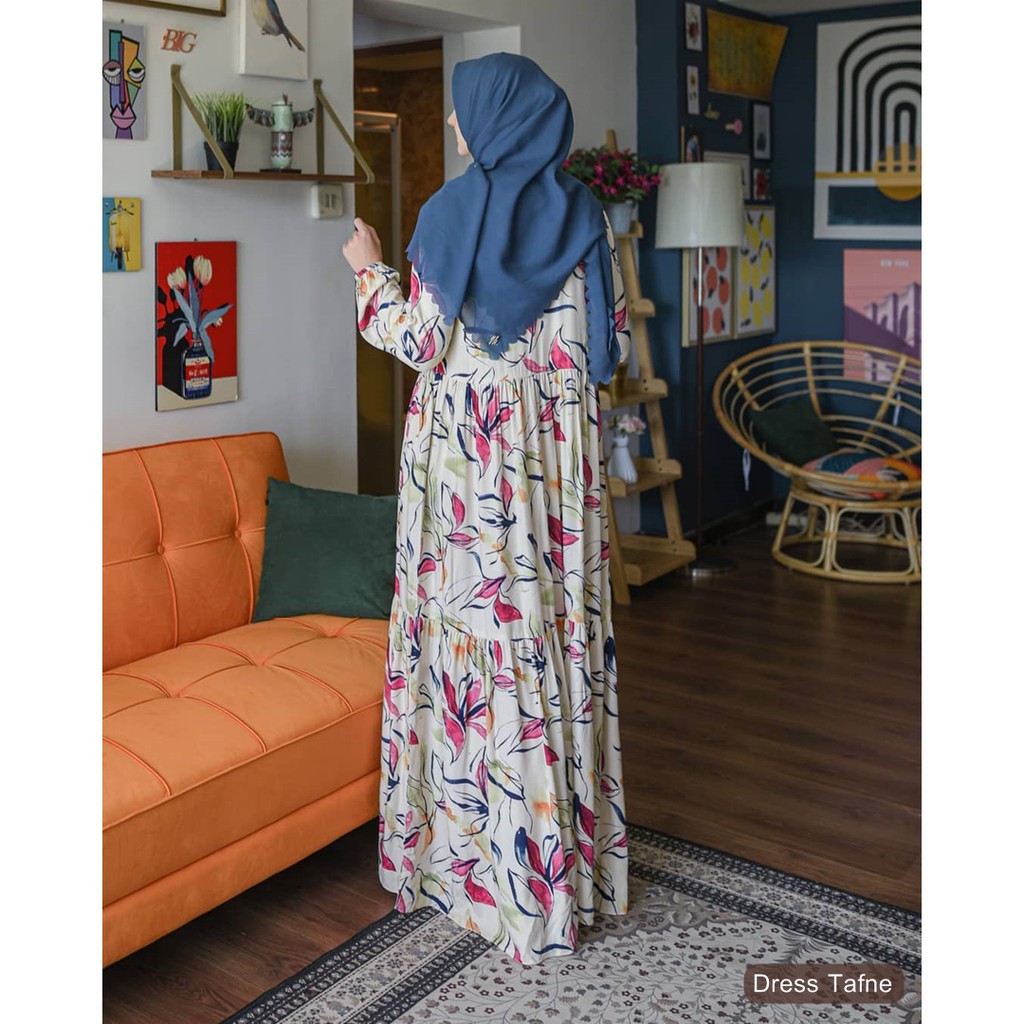 Gamis Dress TAFNE by ZYSKU XENA / Maxi Motif Bunga