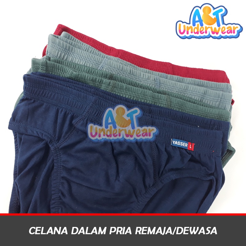 AT363-Yasser Celana Dalam Pria Remaja dan Dewasa/CD Pria Polos