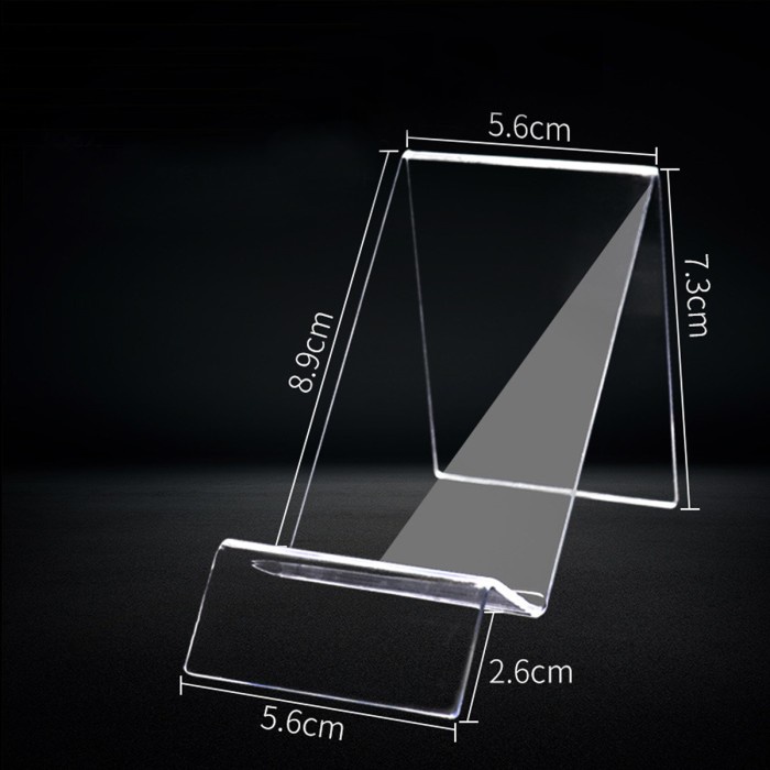 Holder Stand Counter Hp Acrylic - Tatakan Akrilik Phone Toko Handphone