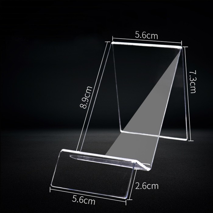 Holder Stand Counter Hp Acrylic - Tatakan Akrilik Phone Toko Handphone