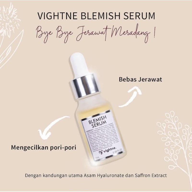 BLEMISH SERUM VAVL - VIGHTNE BLEMISH SERUM vavl serum jerawat - SERUM VIRAL JERAWAT VAVL