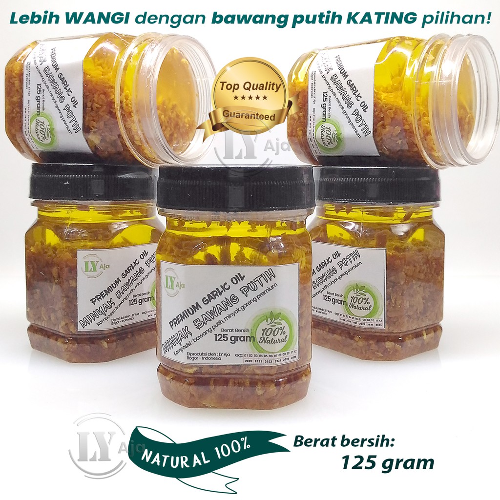 Minyak Bawang Putih KATING Goreng 125 Gram Premium Garlic Oil LY Aja 125 Gr