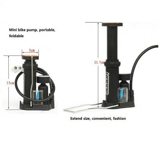 Honor Pump High Pressure Portable Pompa Angin Serbaguna - FP1540D - Black