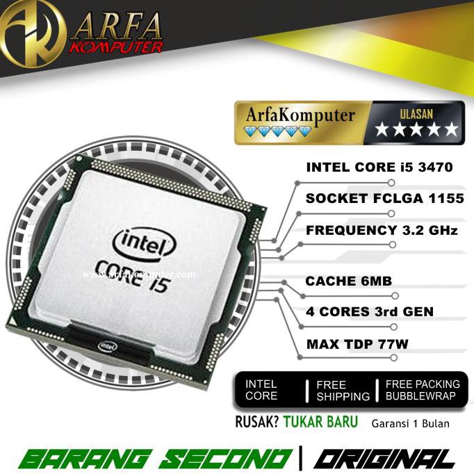 Hanya Disini] Prosesor Intel Core I5 3470 - Core I5-3470T