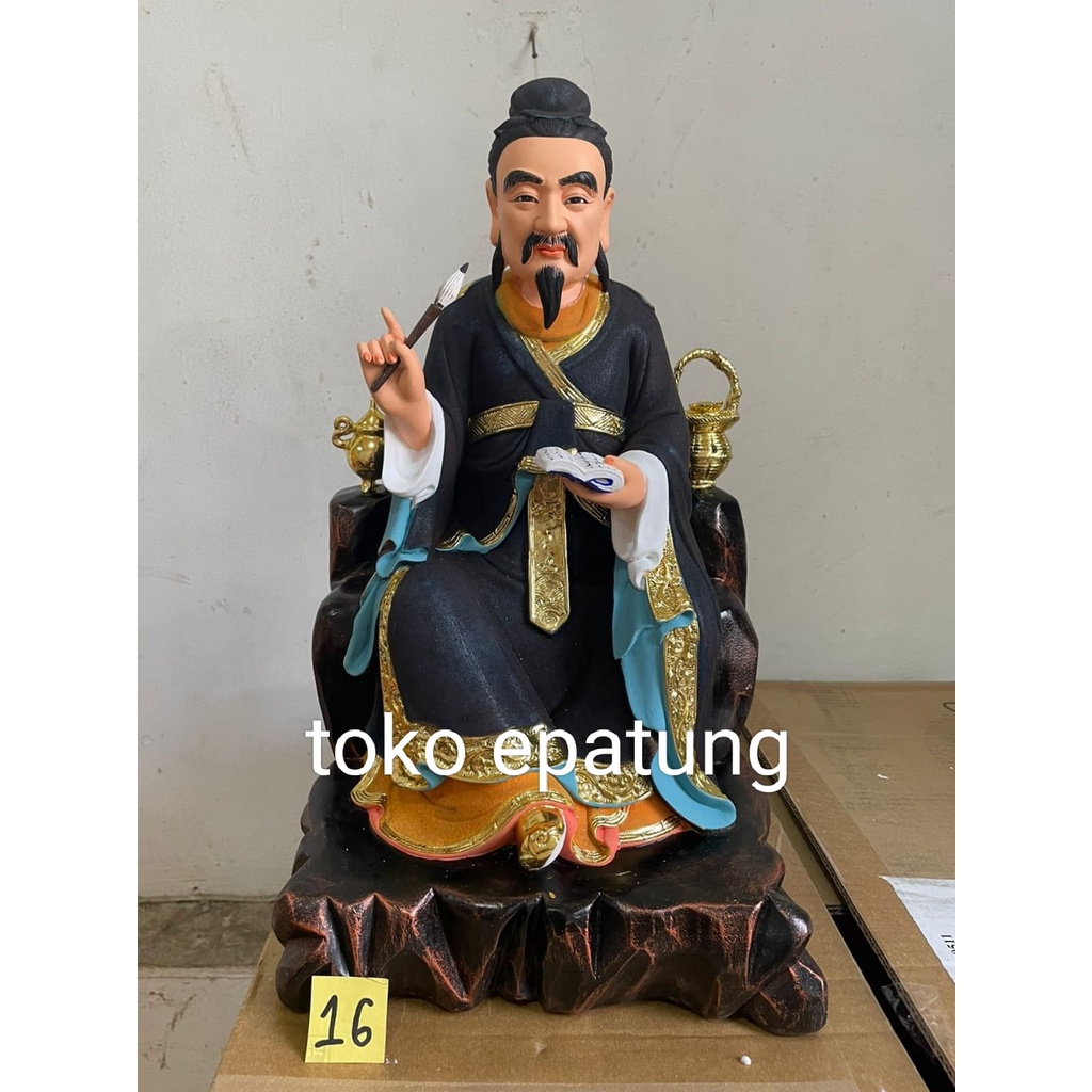patung dewa rupang dewa obat hua to fiber 16 inch