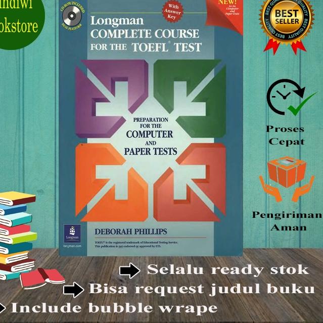 Stock Ada buku baru LONGMAN complete course for the TOEFL test