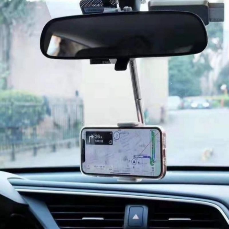 Holder Handphone Mobil Spion Rear View Mirror Mount Single Car Holder HD33