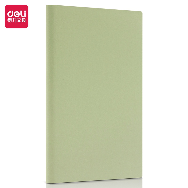 Deli Leather Cover Notebook / Buku Catatan Cover Kulit A5 80 Lembar Warna Pastel 22297