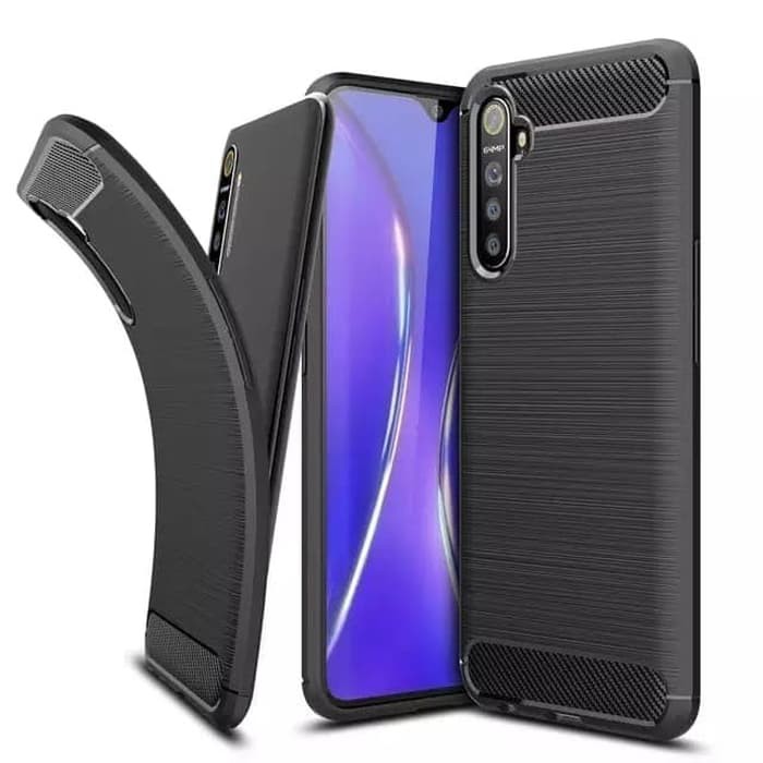 REALME 6 / REALME 6 PRO SOFT CASE BRUSHED CARBON - REALME 6