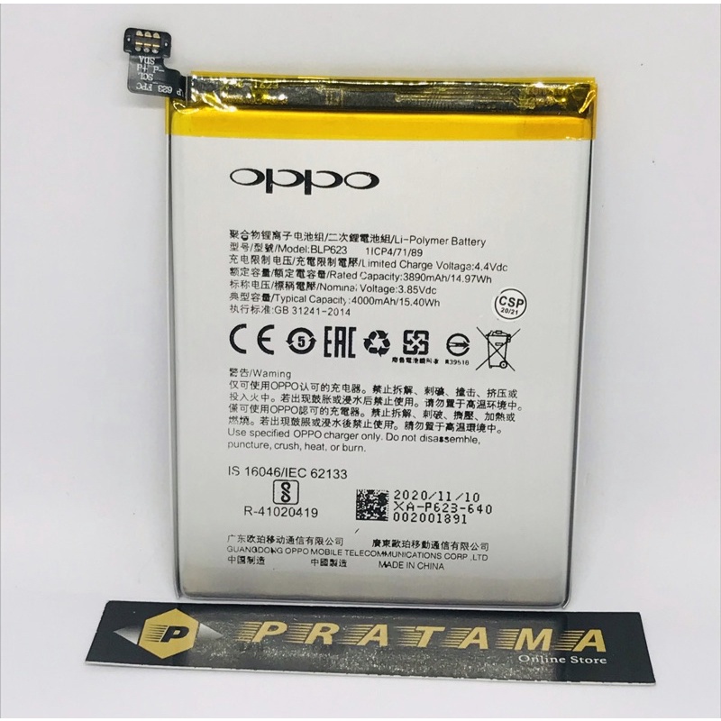 BATRE BATERAI HP OPPO F3 PLUS BLP623 BATERAI OPPO F3+