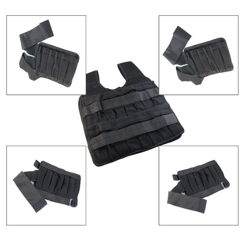 F352 ADJUSTABLE WEIGHT VEST ONE SET COMBO 50KG - JAKET ROMPI PEMBENTUK POSTUR TUBUH