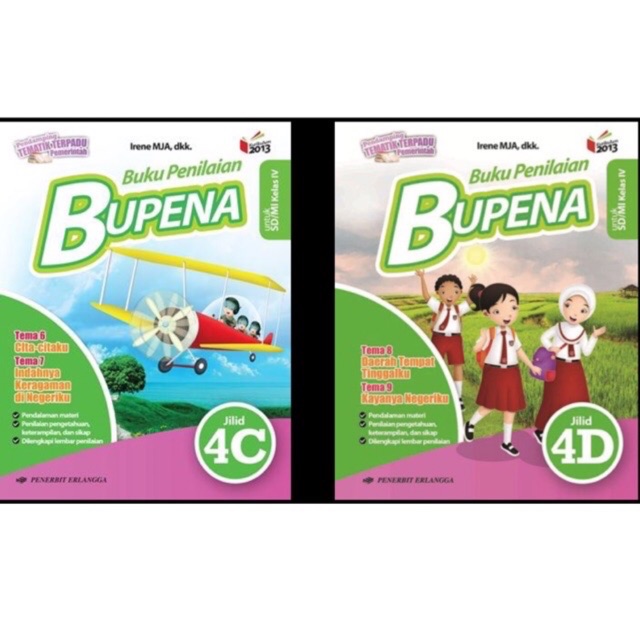 Buku Penilaian Bupena kelas 4C dan 4D SD/MI Semester 2