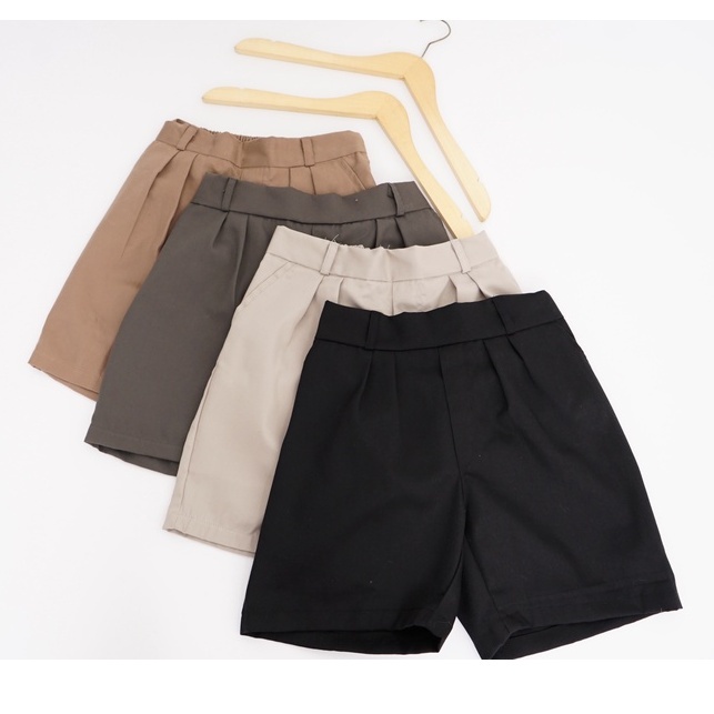 Short Pants Celana Pendek Wanita Korea Hot Pants Mid Waist