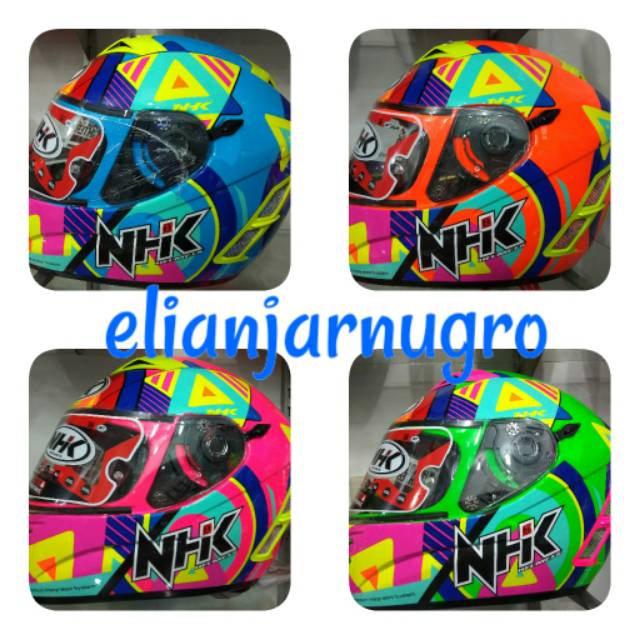 Special Edition HELM NHK TERMINATOR PIGMAN PING/Helm Full Face Double Visor